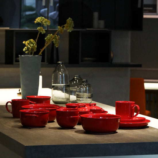 Luxury Red Glaze Ceramic Dinner Sets