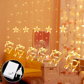Christmas Window Lights | Curtain Window Lights | GomoOnly