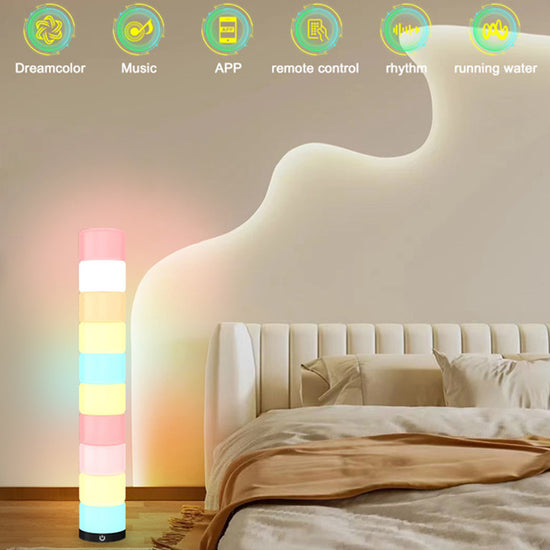 Full Color RGBIC Ambience Light Music Audio Floor Lamp Home Decor